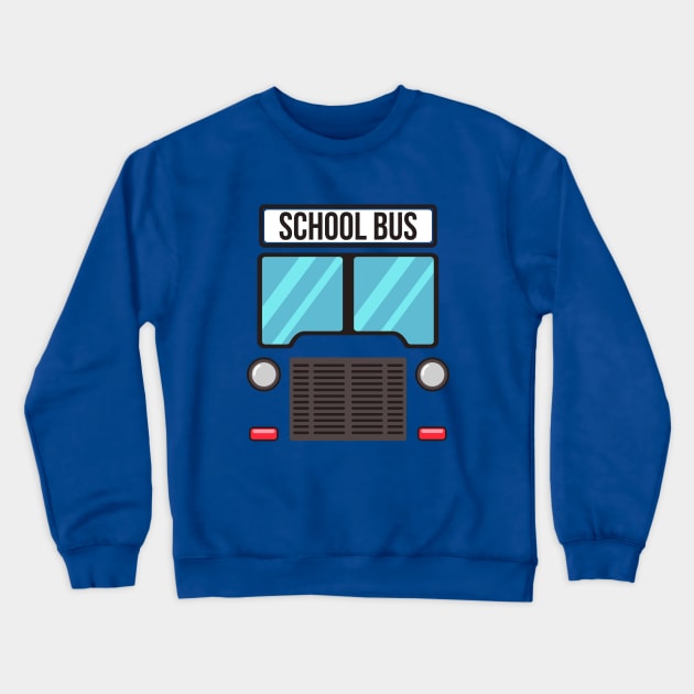 School Bus Last Minute Halloween Costume Crewneck Sweatshirt by HCMGift